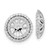 Image of 12mm 14k White Gold Diamond Earrings Jackets EM8576-050-WA