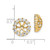 Image of 11mm 10k Yellow Gold Diamond Earrings Jackets EJM5308-100-1YA