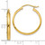 Image of 19mm 10k Yellow Gold Round Tube Hoop Earrings 10TC140