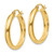 Image of 21mm 10k Yellow Gold Round Tube Hoop Earrings 10TC143
