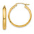 Image of 21mm 10k Yellow Gold Round Tube Hoop Earrings 10TC143