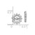 Image of 10mm 10k White Gold AA Diamond Earrings Jacket EJM5323-050-1WA