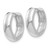Image of 15mm 14k White Gold Round Hinged Hoop Earrings TM612