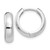 Image of 15mm 14k White Gold Round Hinged Hoop Earrings TM612