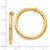 Image of 25mm 14K Yellow Gold Non-Pierced Hoop Earrings X98
