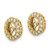 Image of 12mm 10k Yellow Gold AA Diamond Earrings Jacket 10XJ34AA
