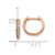 Image of 11mm 14k Rose Gold Diamond Hinged Hoop Earrings EM4263-012-RA