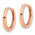 Image of 14.3mm 14K Rose Gold Polished Hinged Hoop Earrings TF2307R