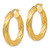 Image of 32mm 14K Yellow Gold Textured Tube Hoop Earrings TF926