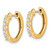 Image of 14mm 10k Yellow Gold Diamond Hinged Hoop Earrings EM4258-025-1YA