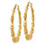 Image of 54mm 14K Yellow Gold Polished Bamboo Hoop Earrings S1518