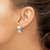 Image of 19mm 14k White Gold Omega Clip Non-pierced Earrings H872