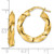 Image of 23.6mm 14K Yellow Gold Polished Twisted Hoop Earrings TF2114