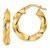 Image of 23.6mm 14K Yellow Gold Polished Twisted Hoop Earrings TF2114