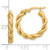 Image of 23mm 14K Yellow Gold Polished Twisted Hoop Earrings TF2256