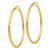 Image of 55mm 10k Yellow Gold Polished 3mm Tube Hoop Earrings 10T945