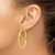 Image of 36mm 10k Yellow Gold Polished 4mm Tube Hoop Earrings 10T951