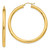 Image of 42mm 10k Yellow Gold Polished 4mm Tube Hoop Earrings 10T952