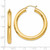 Image of 40mm 14K Yellow Gold Polished 5mm Tube Hoop Earrings T956