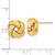 12mm 10k Yellow Gold Polished Love Knot Post Earrings 10TL1075