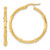 Image of 28.68mm 14K Yellow Gold Polished and Fancy Hoop Earrings TF2011