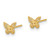 Image of 4.9mm 14K Yellow Gold Polished Butterfly Post Earrings YE2214
