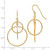 Image of 50mm 14K Yellow Gold Polished Circles Dangle Earrings TL997