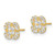 Image of 8mm 14K Yellow Gold Polished Flower CZ Post Earrings YE1982