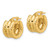 Image of 14.9mm 14K Yellow Gold Polished and Twisted Hoop Earrings TF2253