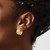 Image of 14.9mm 14K Yellow Gold Polished and Twisted Hoop Earrings TF2253