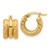 Image of 14.9mm 14K Yellow Gold Polished and Twisted Hoop Earrings TF2253