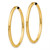 Image of 45mm 10k Yellow Gold Polished Endless Tube Hoop Earrings 10TF810
