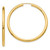 Image of 45mm 10k Yellow Gold Polished Endless Tube Hoop Earrings 10TF810