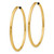 Image of 55mm 10k Yellow Gold Polished Endless Tube Hoop Earrings 10TF811
