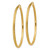 Image of 60mm 14K Yellow Gold Diamond-cut 3mm Round Hoop Earrings TC273