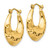 Image of 11mm 14K Yellow Gold Hammered Fancy Hollow Hoop Earrings S1441
