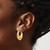 Image of 11mm 14K Yellow Gold Hammered Fancy Hollow Hoop Earrings S1441