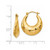 Image of 11mm 14K Yellow Gold Hammered Fancy Hollow Hoop Earrings S1441