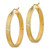 Image of 37.42mm 14K Yellow Gold Polished and Textured Hoop Earrings TF2055