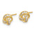 Image of 6.75mm 14K Yellow Gold Polished CZ Love Knot Post Earrings YE2183