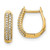 Image of 12mm 14K Yellow Gold Polished Diamond Hinged Hoop Earrings EM5385-016-YA