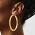 Image of 60mm 10k Yellow Gold Polished 5mm Lightweight Hoop Earrings 10TC194L