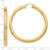Image of 60mm 10k Yellow Gold Polished 5mm Lightweight Hoop Earrings 10TC194L