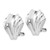 Image of 20mm 14k White Gold Polished Fancy Omega Back Post Earrings TM352
