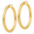 Image of 55mm 14K Yellow Gold Polished 5mm Lightweight Hoop Earrings TC193L