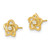 Image of 8.3mm 14K Yellow Gold Madi K Polished CZ Flower Post Earrings SE3057