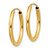 Image of 17mm 10k Yellow Gold Polished Round Endless 2mm Hoop Earrings 10H979 Image of 17mm 10k Yellow Gold Polished Round Endless 2mm Hoop Earrings 10H979