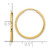 Image of 19.1mm 14K Yellow Gold Diamond-cut 1.50mm Endless Hoop Earrings TF2175