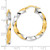Image of 34.2mm 14K Yellow Gold & Rhodium Polished Twisted Hoop Earrings TF2110