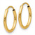 Image of 14mm 10k Yellow Gold 1.5mm Polished Round Endless Hoop Earrings 10XY1157